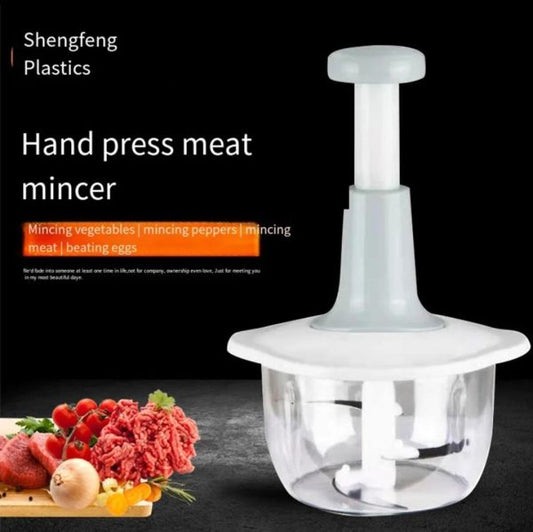 Manual Hand Push Chopper | Vegetable Meat Grinder, Grater, Chopper for Kitchen